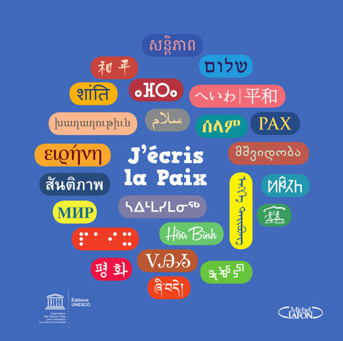 Couverture ebook de J'écris la paix, de Unesco