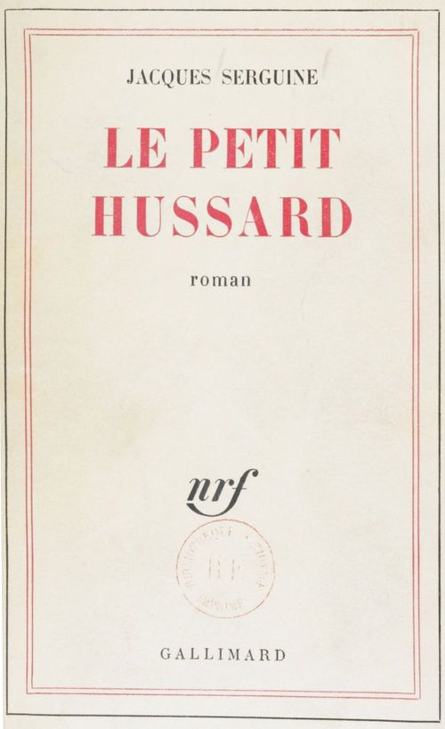 ebook cover of Le petit hussard, by Jacques Serguine