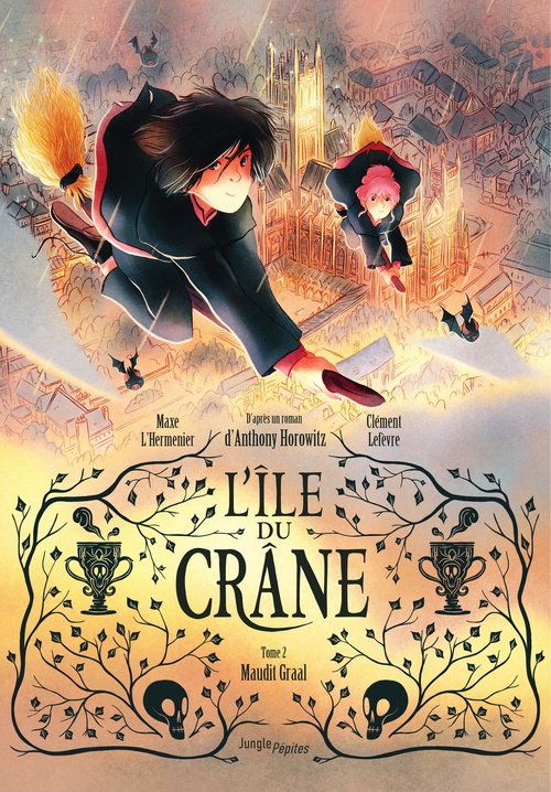 Couverture ebook de L'île du Crâne - Tome 2 - Maudit Graal, de Maxe l'Hermenier