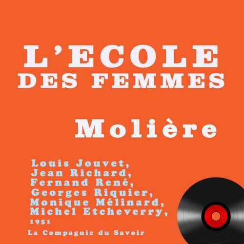 audiobook cover of L'École des femmes, by Molière