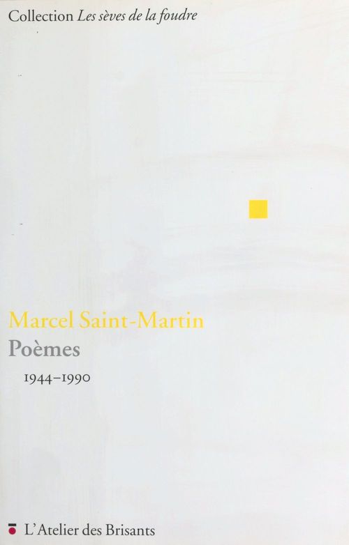 Couverture ebook de Poèmes (1944-1990), de Marcel Saint-Martin
