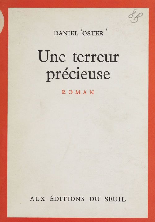 Couverture ebook de Une terreur précieuse, de Daniel Oster