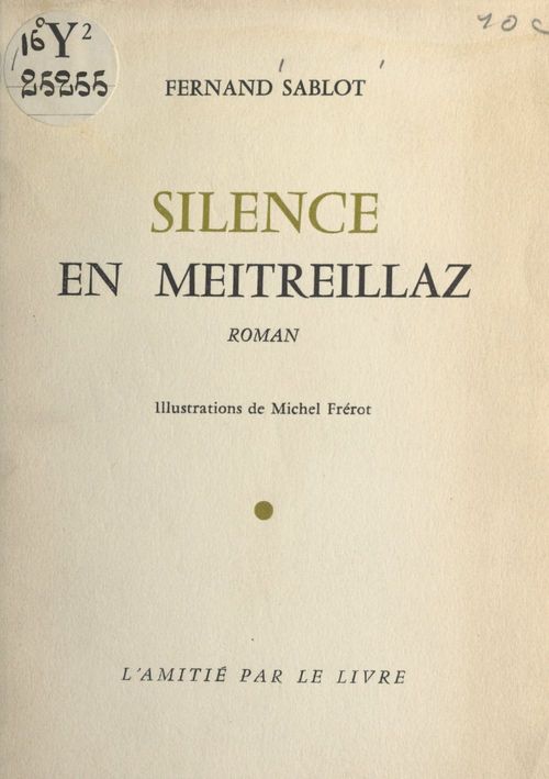 ebook cover of Silence en Meitreillaz, by Fernand Sablot