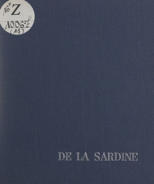 Couverture ebook de Célébration de la sardine, de Guy Ganachaud