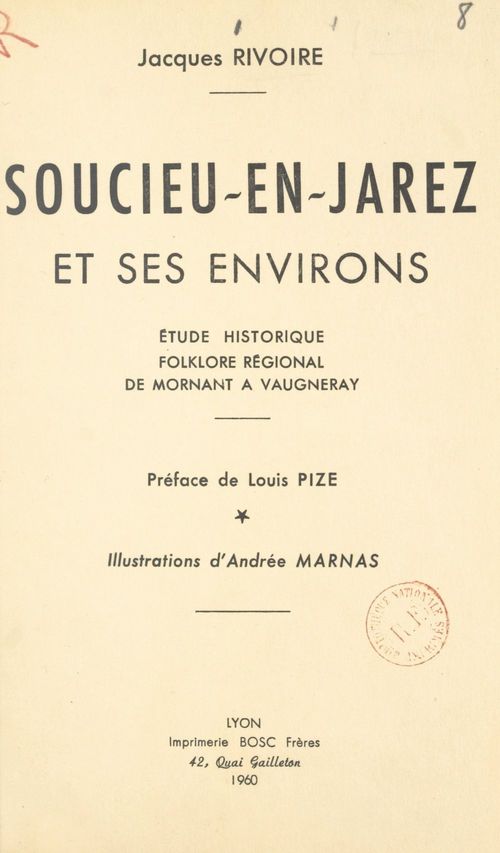 Couverture ebook de Soucieu-en-Jarez et ses environs, de Jacques Rivoire
