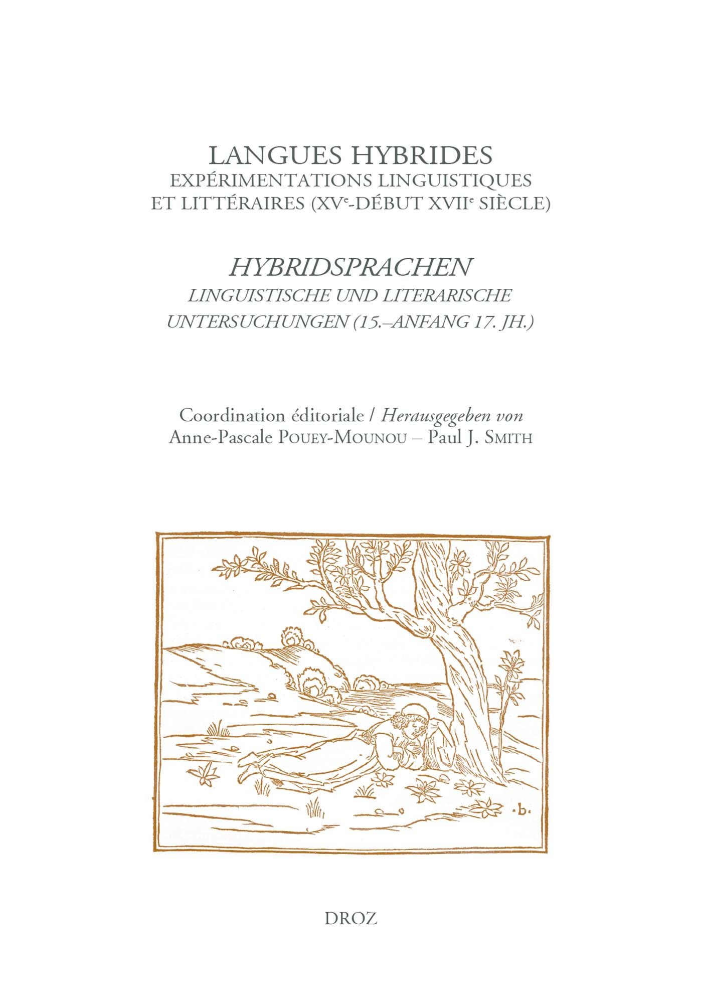Couverture ebook de Langues hybrides: expérimentations linguistiques et littéraires (XVe-début XVIIe siècle), de Pouey-Mounou A-P.