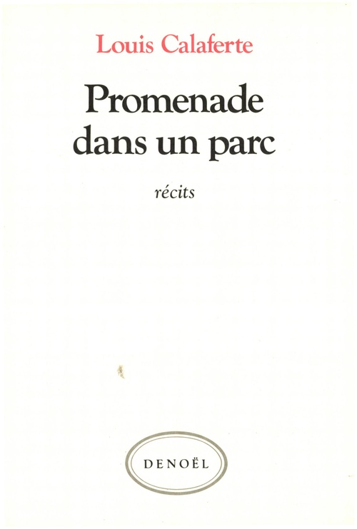 ebook cover of Promenade dans un parc, by Louis Calaferte
