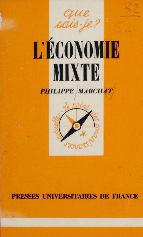 Couverture ebook de L'Économie mixte, de Philippe Marchat