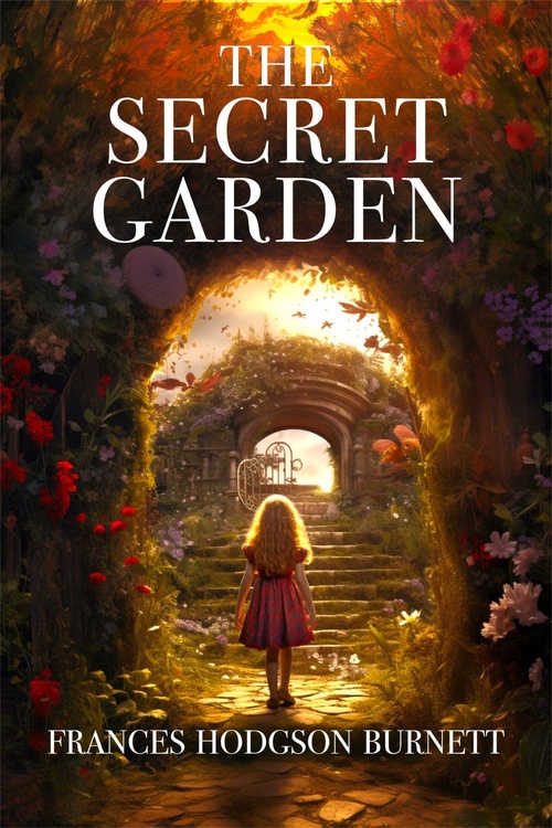 ebook cover of The Secret Garden, by Frances Hodgson Burnett