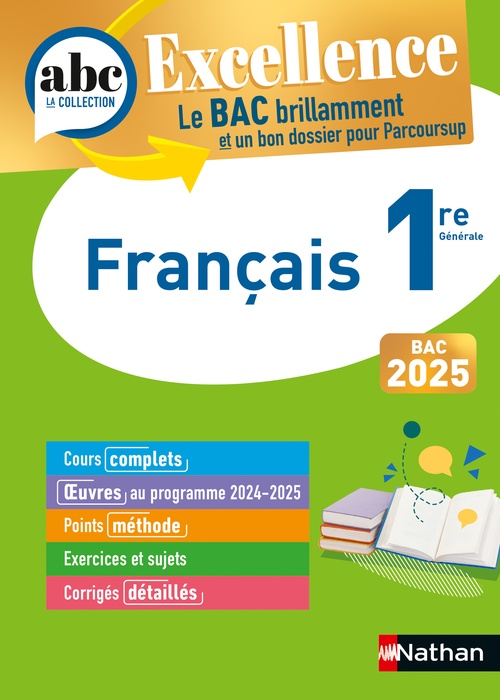 Couverture ebook de ABC Excellence Français 1re, de Françoise Cahen, Françoise Cahen-Pinon, Dominique Prest, Caroline Vaugien