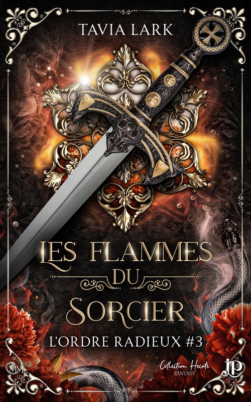 ebook cover of Les flammes du sorcier, by Tavia Lark