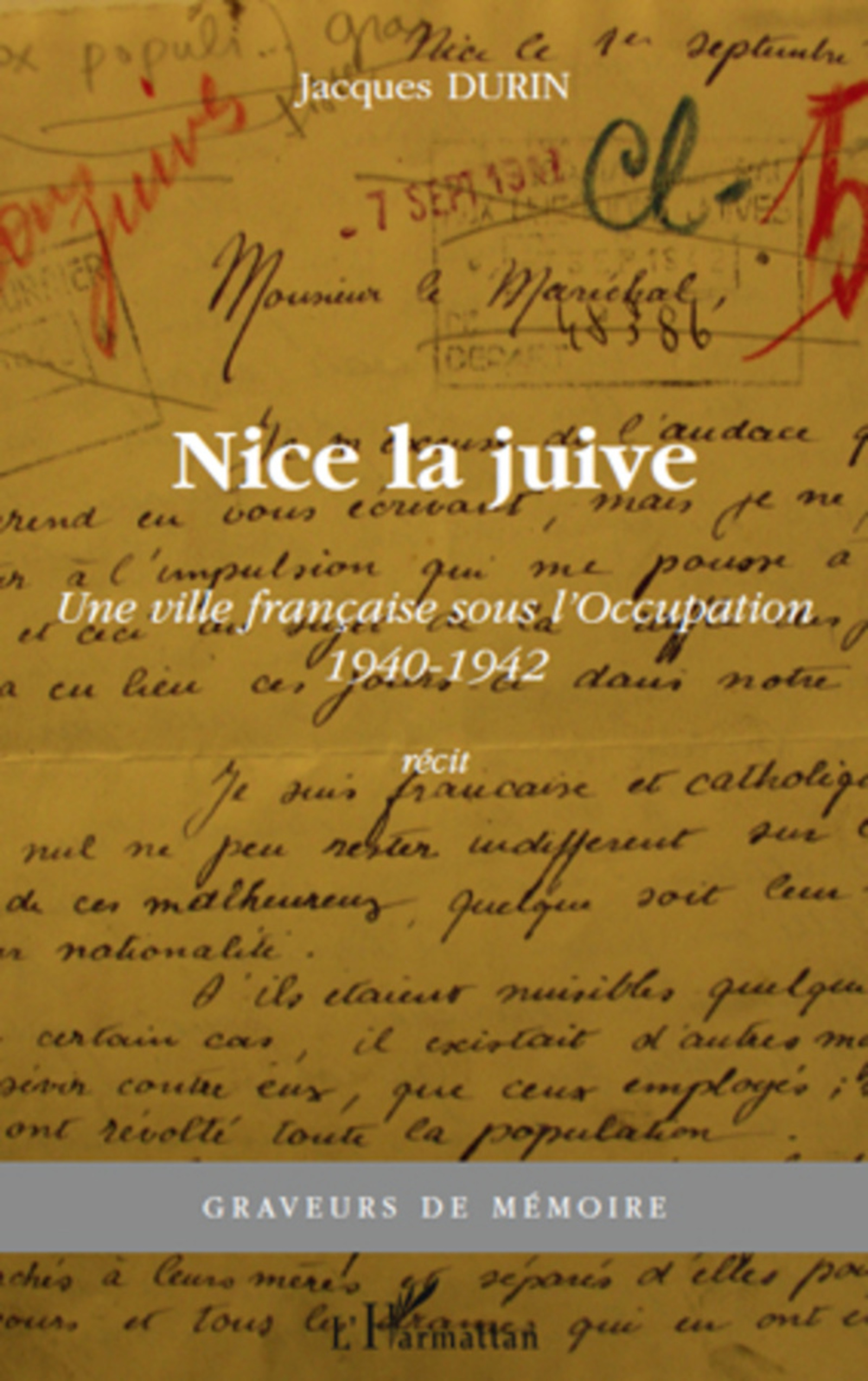 ebook cover of Nice la juive, by Jacques Durin