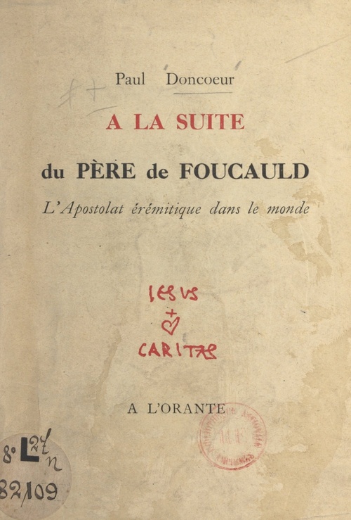 Couverture ebook de À la suite du Père de Foucauld, de Paul Doncoeur