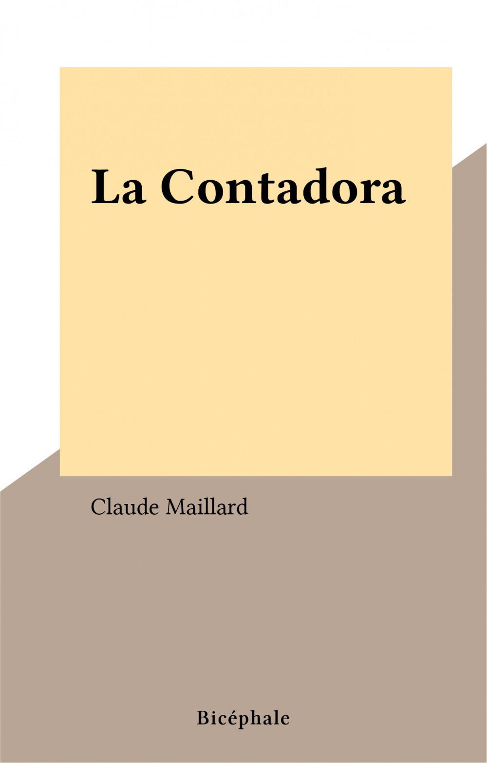 ebook cover of La Contadora, by Claude Maillard
