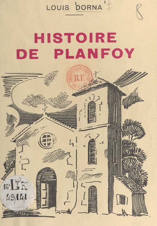 Couverture ebook de Histoire de Planfoy, de Louis Dorna