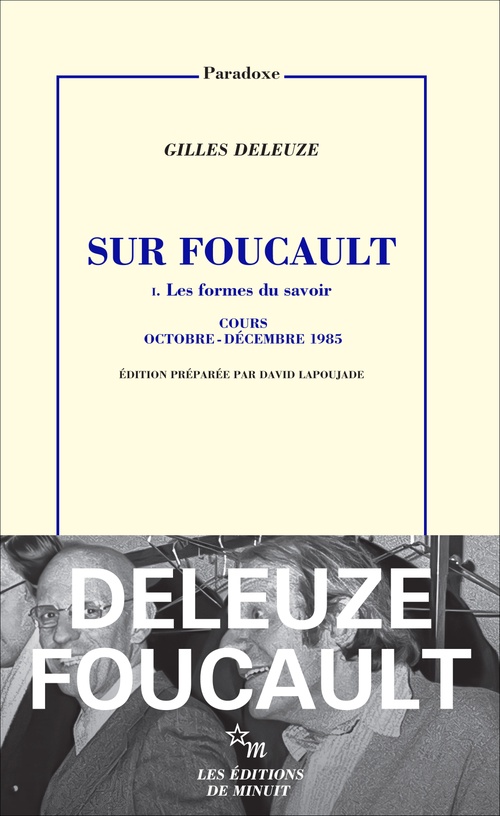 ebook cover of Sur Foucault, by Gilles Deleuze