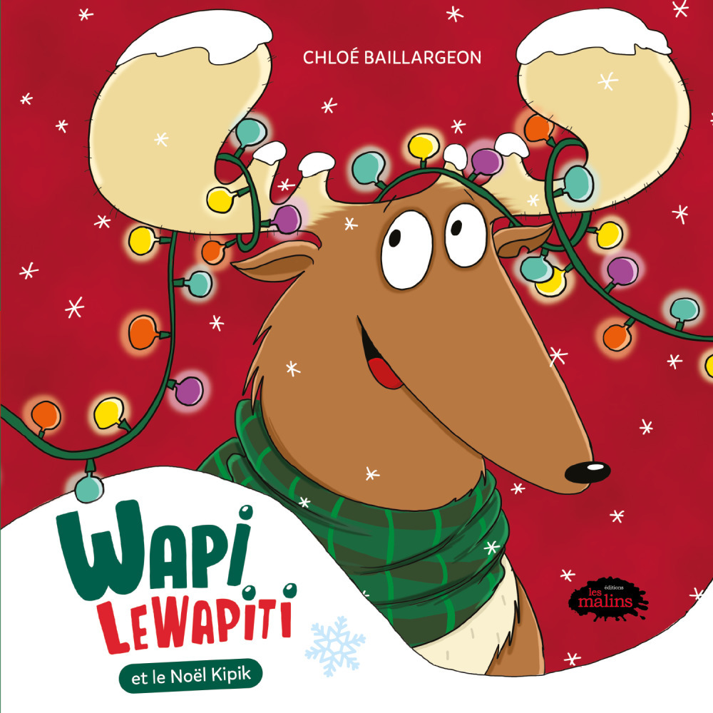 Couverture ebook de Wapi LeWapiti et le noël Kipik, de Chloe Baillargeon