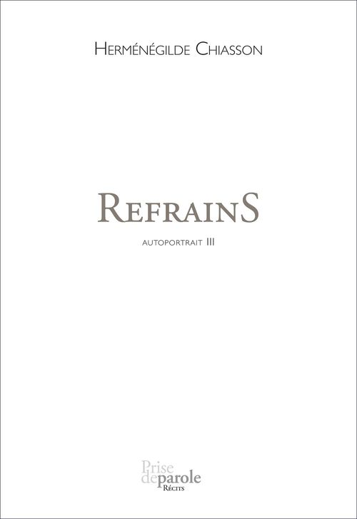 ebook cover of RefrainS, by Chiasson Hermenegild