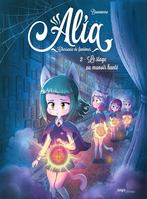 Couverture ebook de Alia, chasseuse de fantômes - Tome 2 - Le stage au manoir, de Brunowaro
