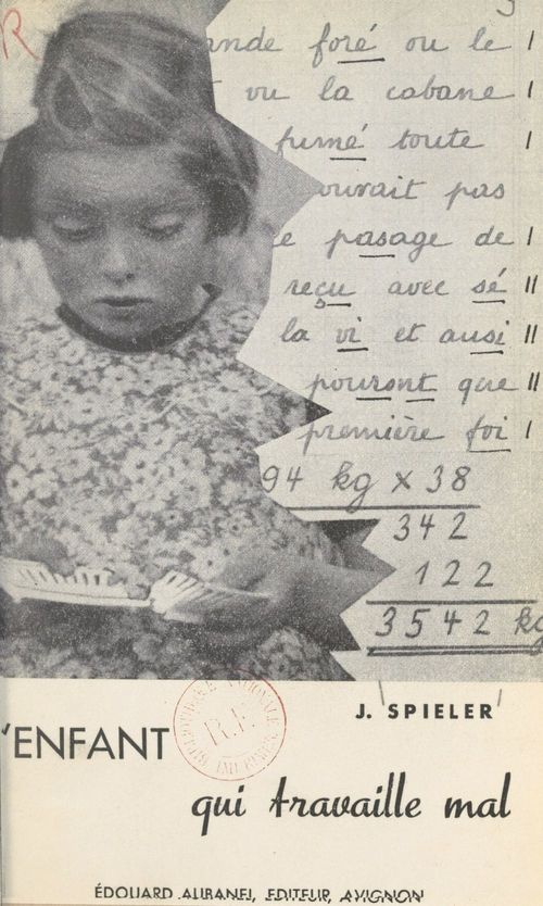 ebook cover of L'enfant qui travaille mal, by Josef Spieler
