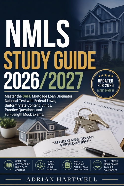 Couverture ebook de NMLS STUDY GUIDE 2026/2027, de Adrian Hartwell