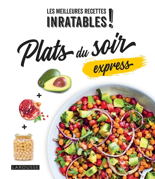 Couverture ebook de Plats du soir express, de Noëmie André, Élise Delprat-Alvarès