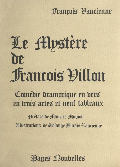 ebook cover of Le mystère, de François Villon, by Francois Vaucienne