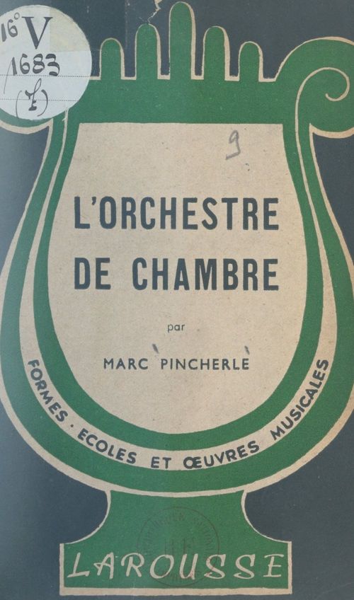 ebook cover of L'orchestre de chambre, by Marc Pincherle