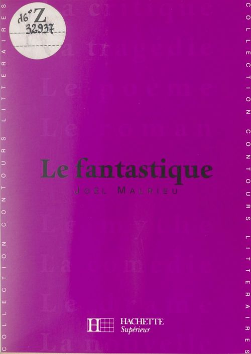 ebook cover of Le fantastique, by Joël Malrieu