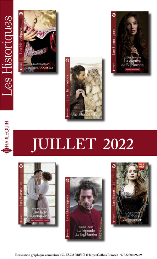 ebook cover of Pack mensuel Les Historiques - 6 romans ( Juillet 2022), by Collectif