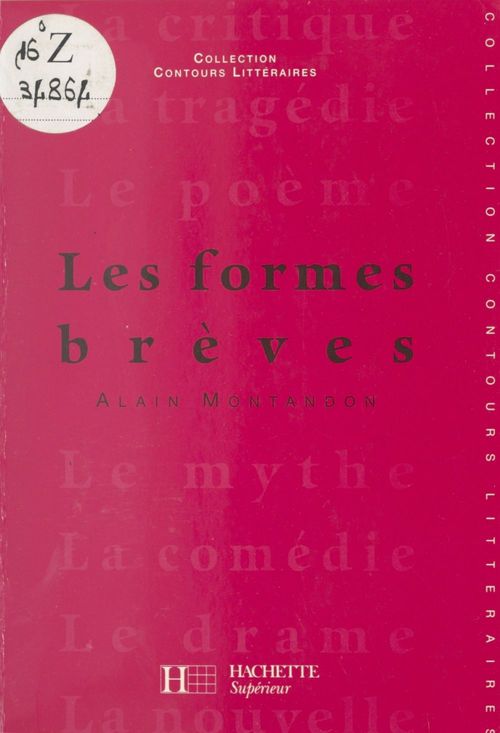 ebook cover of Les formes brèves, by Alain Montandon