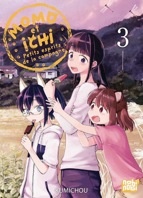Couverture ebook de Momo et Ichi : Petits esprits de la campagne T03, de Kumicho