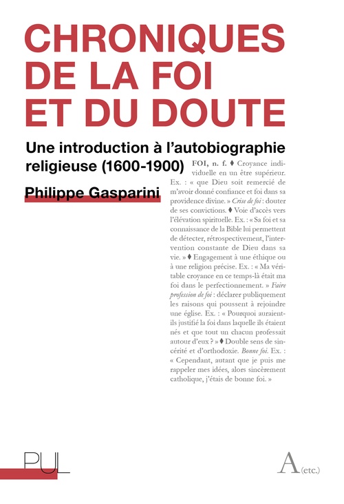 Couverture ebook de Chroniques de la foi et du doute, de Philippe Gasparini