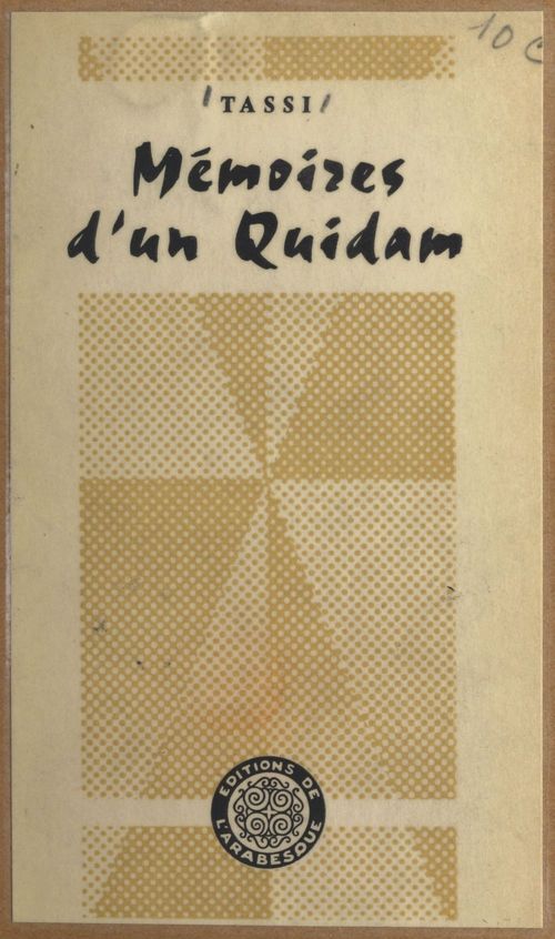 ebook cover of Mémoires d'un quidam, by Tassi