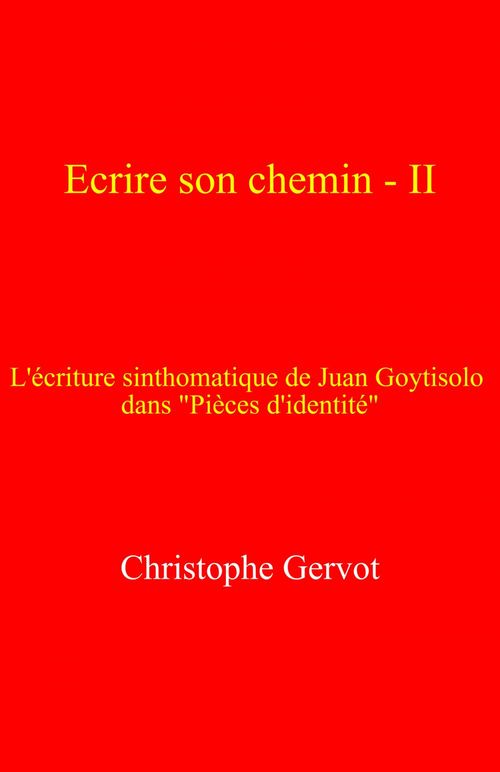 ebook cover of Écrire son chemin - II, by Christophe Gervot
