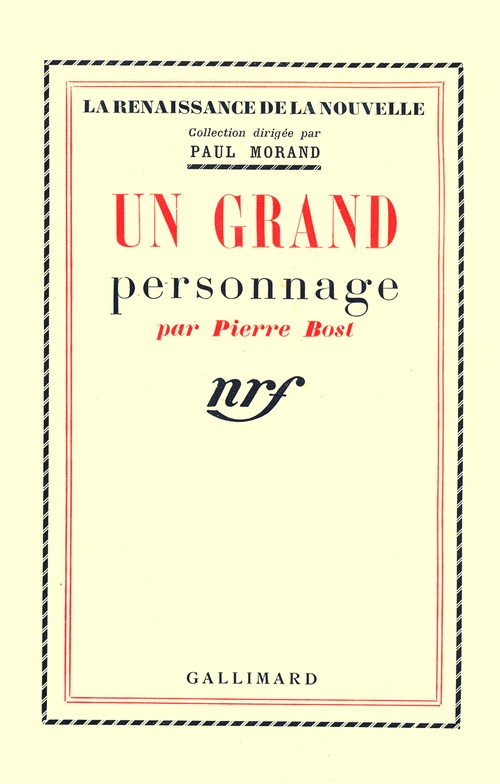 ebook cover of Un grand personnage, by Pierre Bost