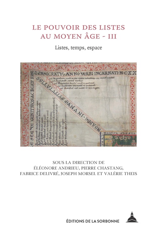 ebook cover of Le pouvoir des listes au Moyen Âge - III, by