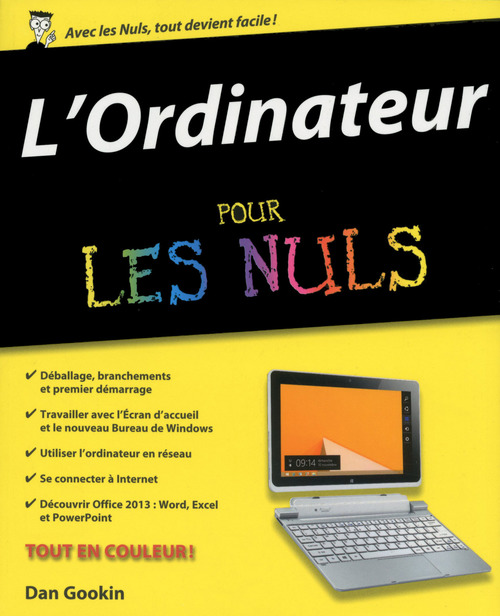 Couverture ebook de L'ordinateur pour les nuls, de Dan Gookin
