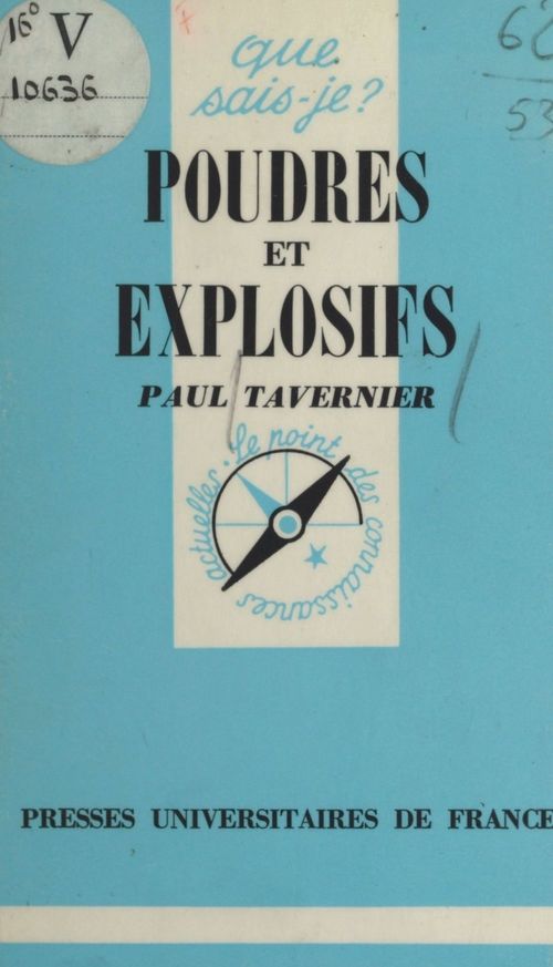 Couverture ebook de Poudres et explosifs, de Paul Tavernier