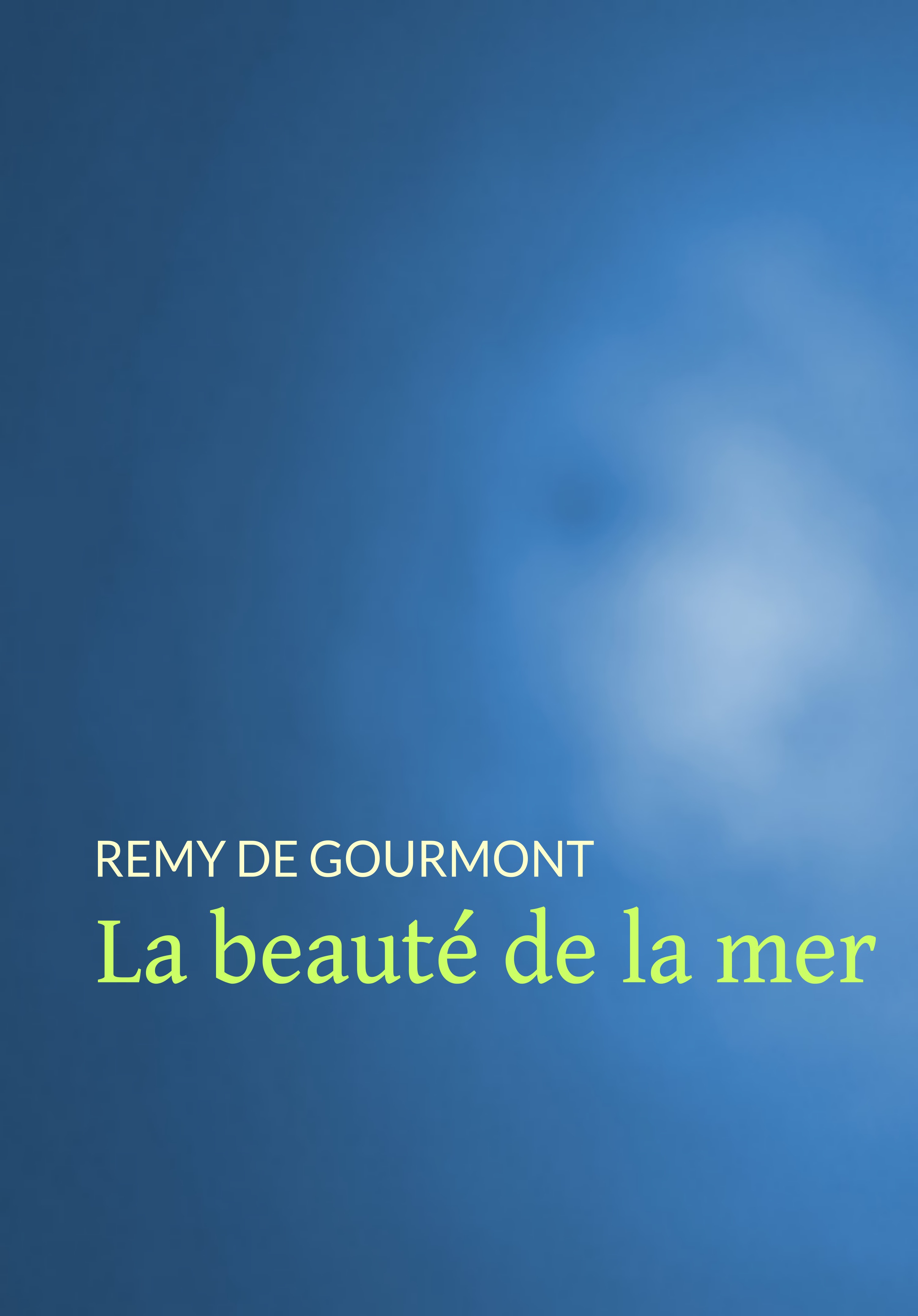 ebook cover of La beauté de la mer, by Rémy de Gourmont