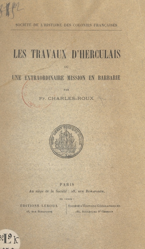 Couverture ebook de Les travaux d'Herculais, de Francois Charles-Roux