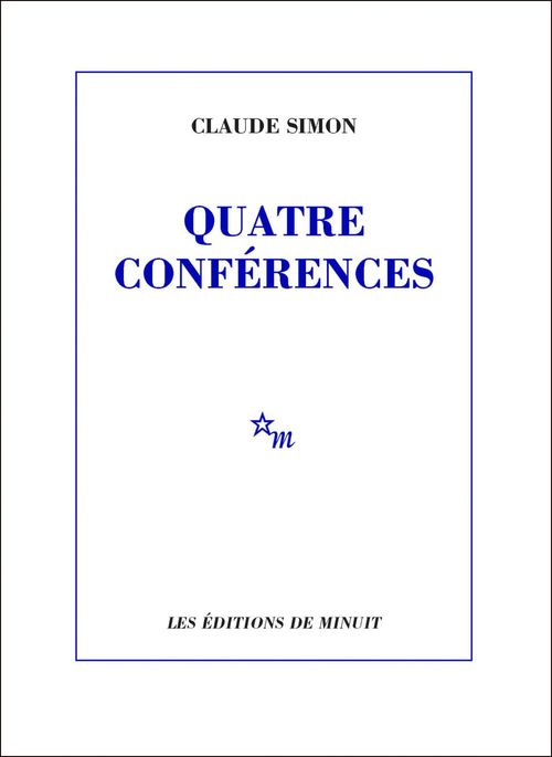 Couverture ebook de Quatre conférences, de Claude Simon