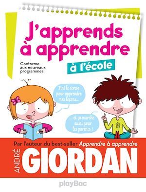 Couverture ebook de J'apprends à apprendre - à l'école, de Collectif