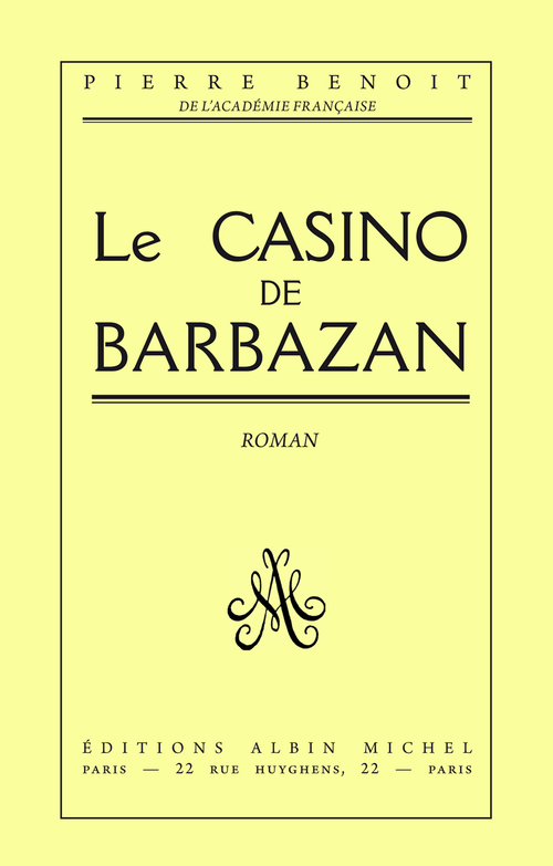 ebook cover of Le Casino de Barbazan, by Pierre Benoit