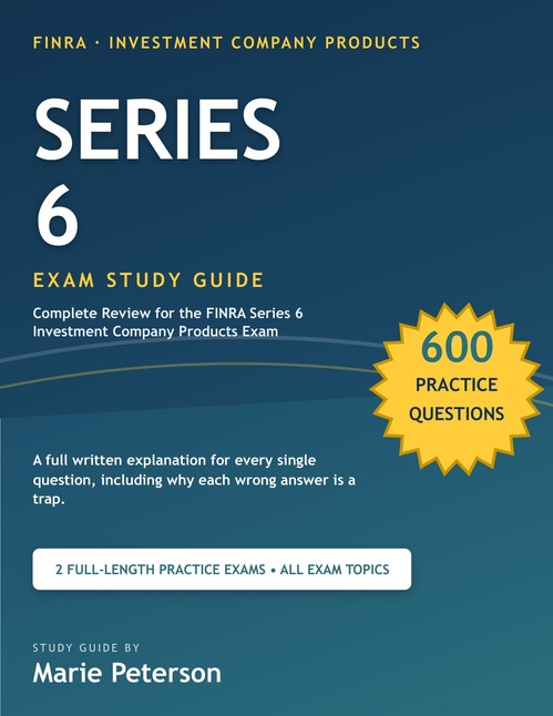 ebook cover of Series 6 Exam Study Guide, by Marie Peterson