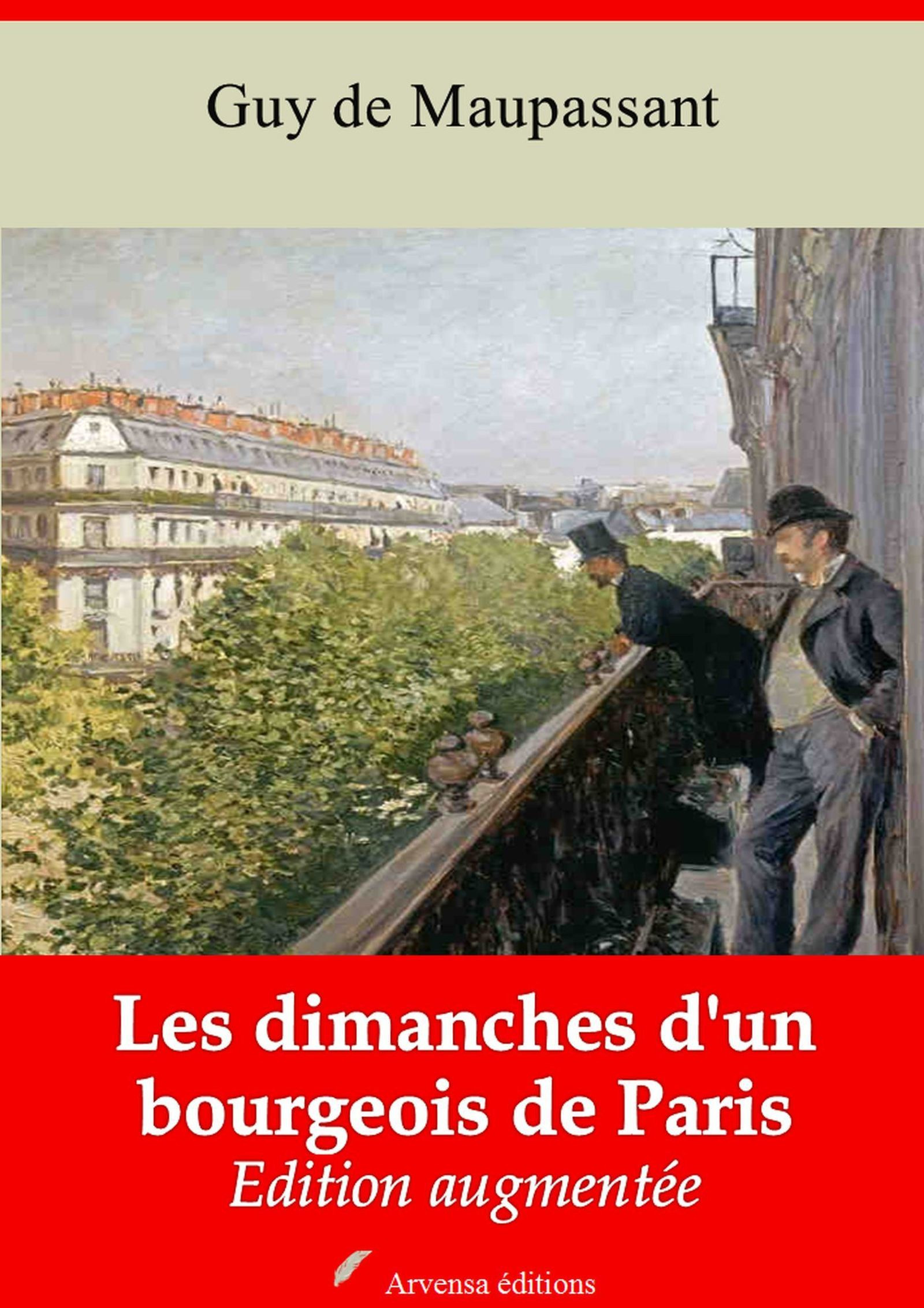 Couverture ebook de Les Dimanches d'un bourgeois de Paris - suivi d'annexes, de Guy De Maupassant