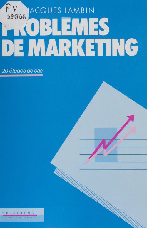Couverture ebook de Problèmes de marketing, de Lambin