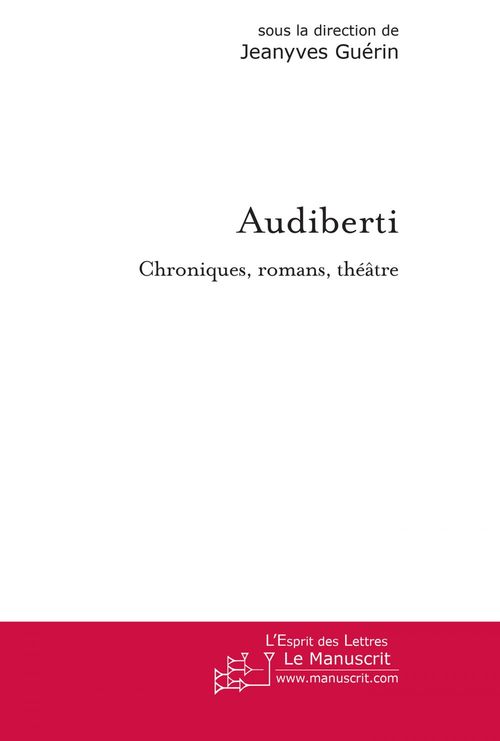 Couverture ebook de Audiberti, de Jean-yves Guérin