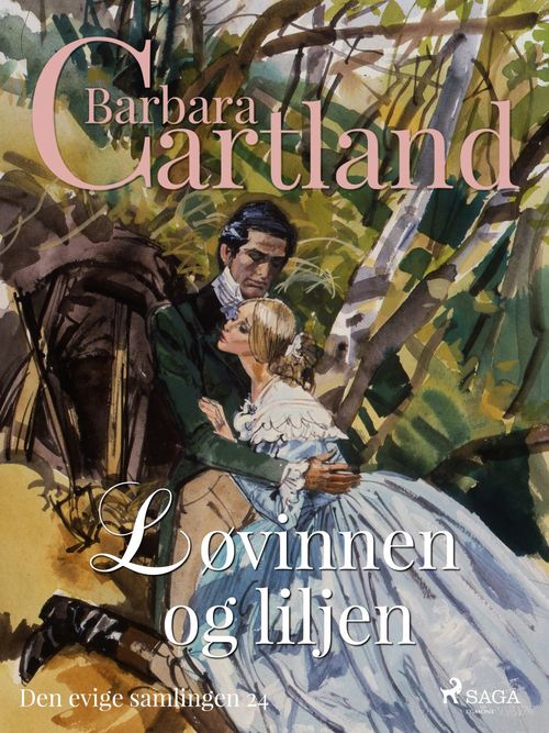 ebook cover of Løvinnen og liljen, by Barbara Cartland
