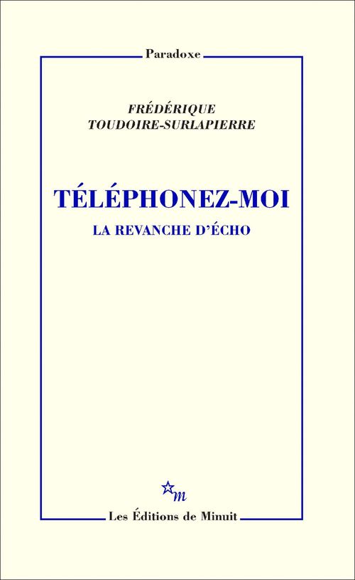 Couverture ebook de Téléphonez-moi, de Frédérique Toudoire-Surlapierre